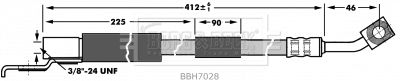 BORG & BECK Bremžu šļūtene BBH7028